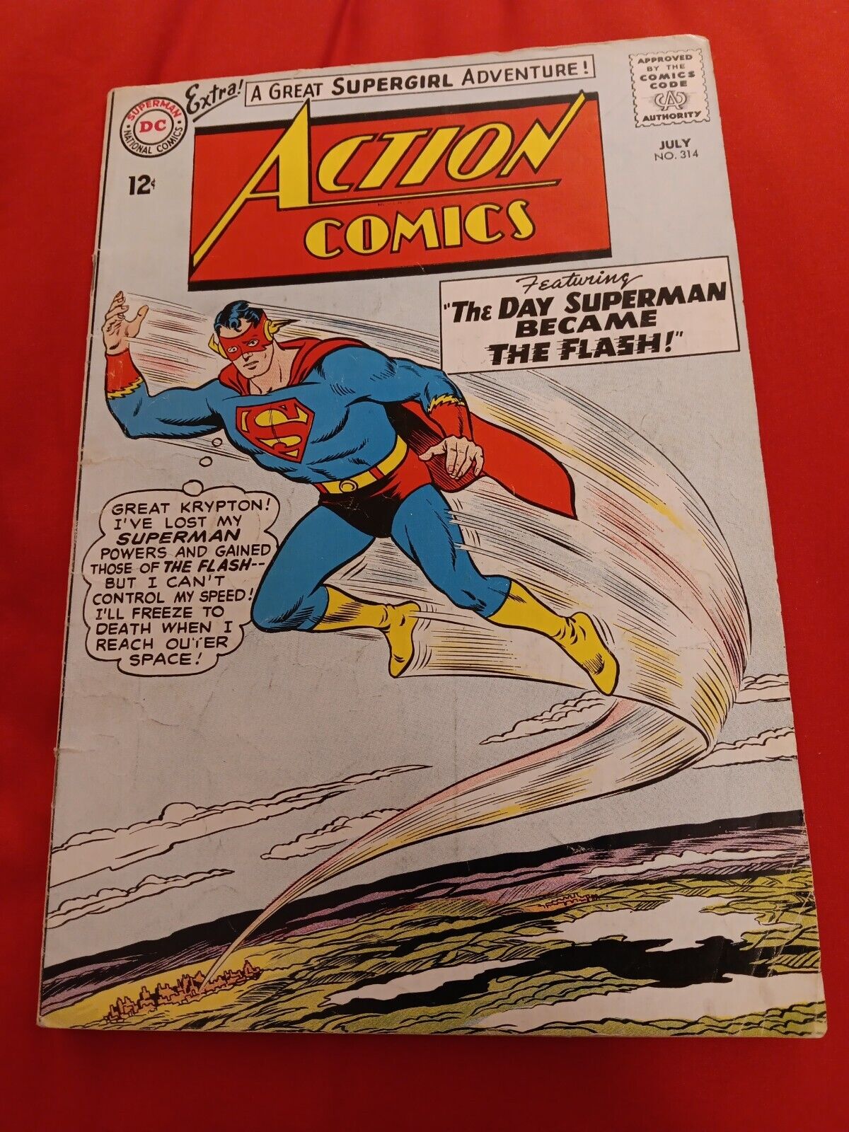 Action Comics #314 1964 Superman Became The Flash DC 