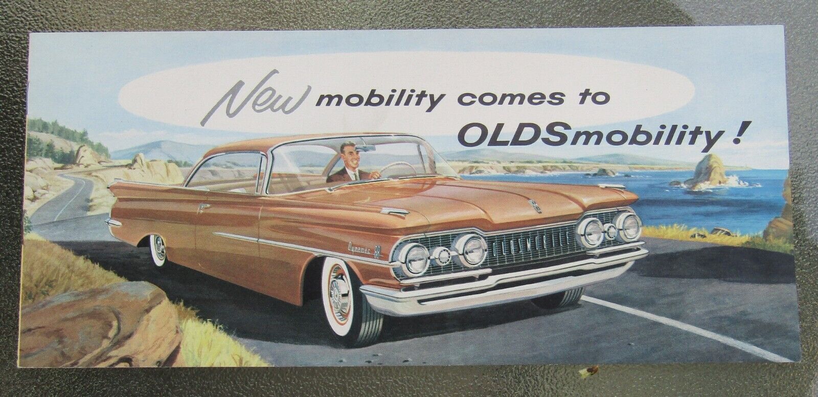 1959 Oldsmobile Roto-Matic Power Steering Color Illustrated Dealership Brochure