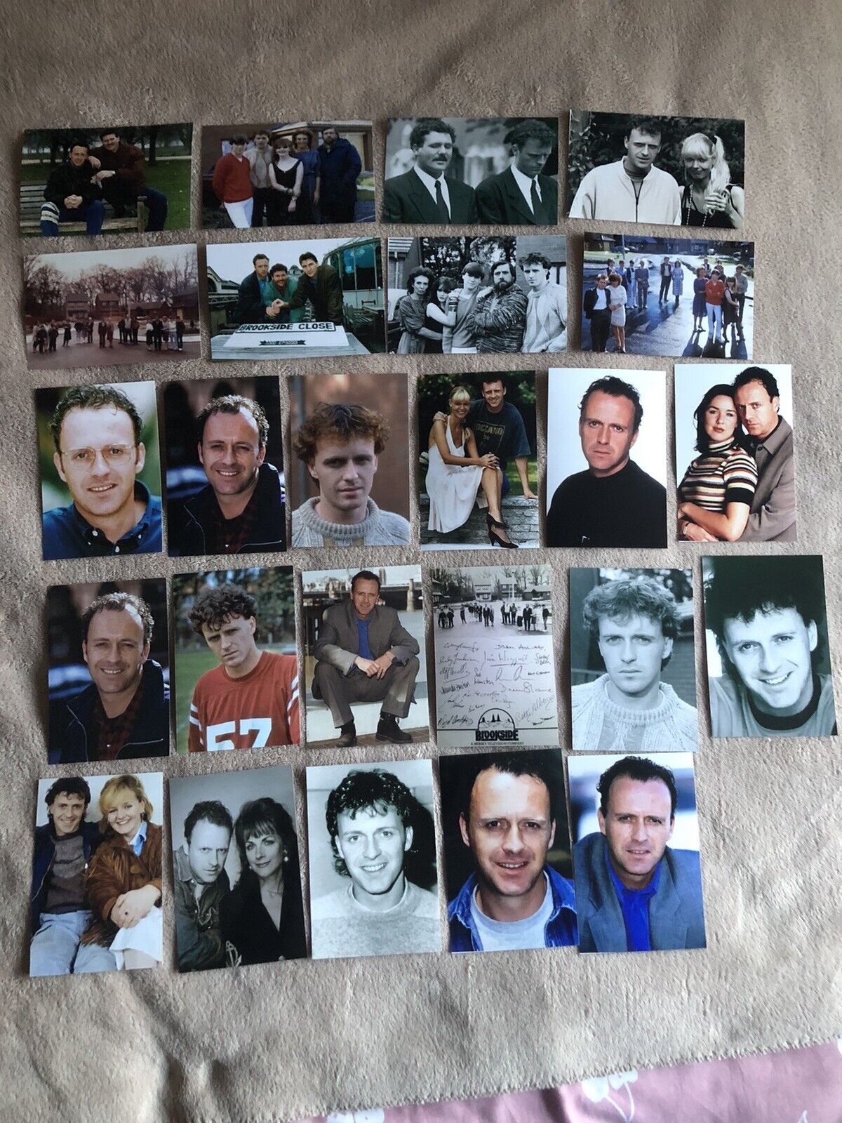 PAUL USHER - BARRY GRANT  (BROOKSIDE) UNSIGNED PHOTOS X 25- 6x4”