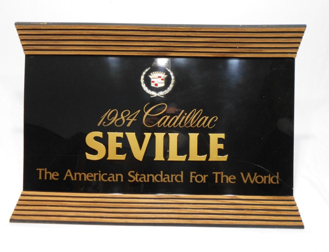 vintage 1984 Cadillac Seville  original Dealer Showroom Sign   24 x 17