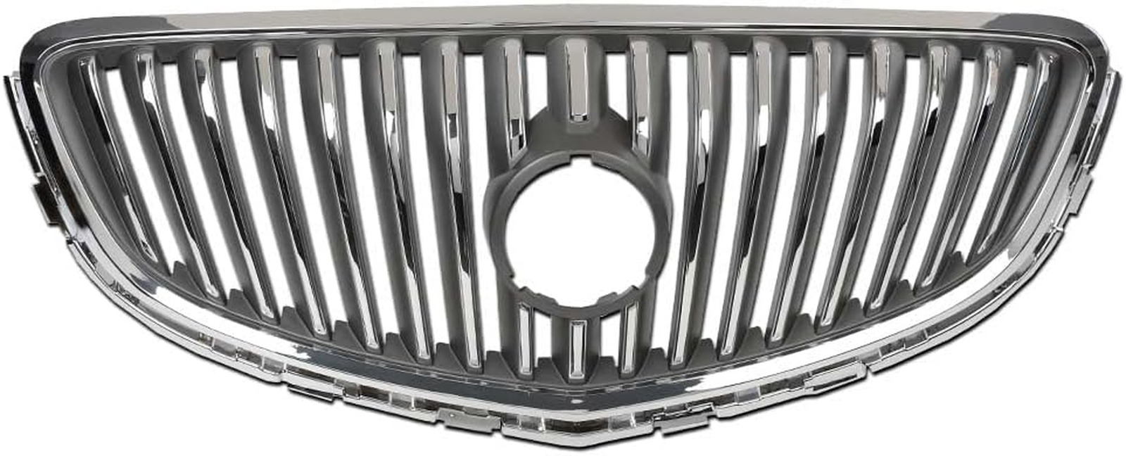 Front Bumper Upper Grille Assembly Chrome Compatible with 2012 2013 2014 2015 20