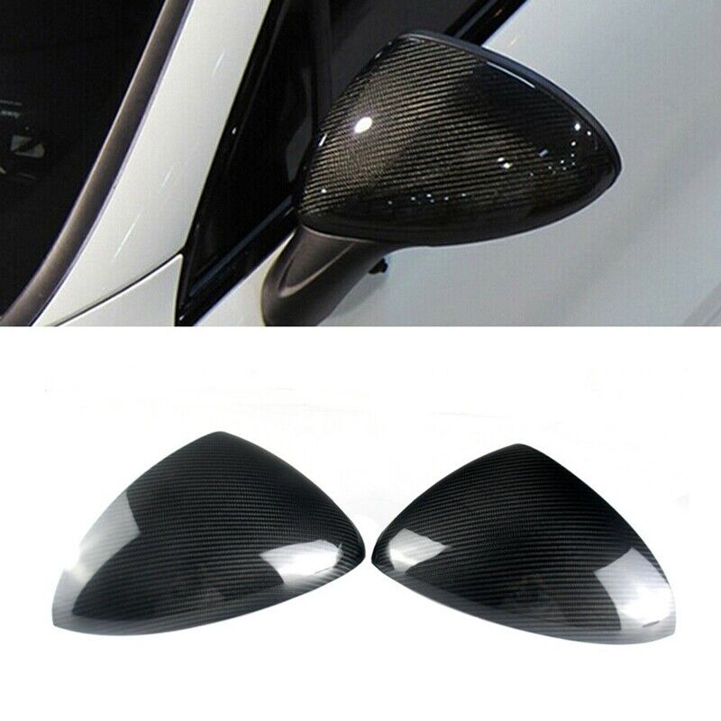 2Pcs Car Carbon Fiber Side Rear View  Cover Trim for-  958 2011-2014 I2M6