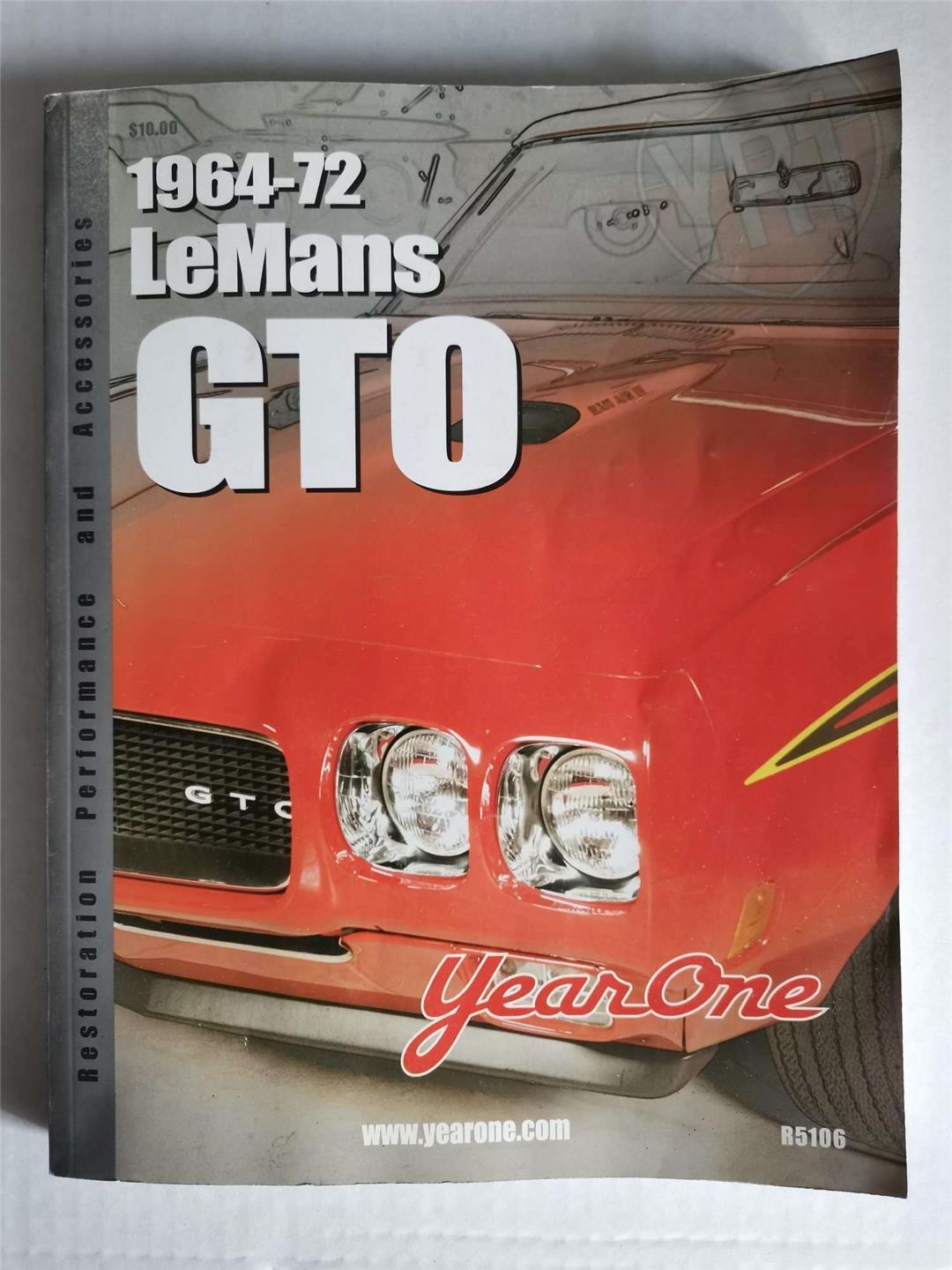 1964-72 LeMans GTO Year One Restoration and Accesories Book...384 pages