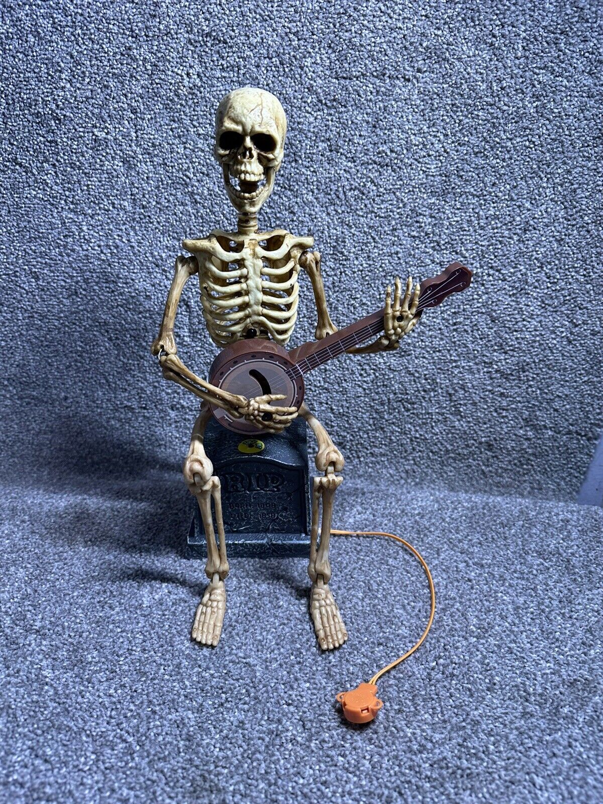 Halloween Magic Power Animated Musical Skeleton Playing Banjo 12\