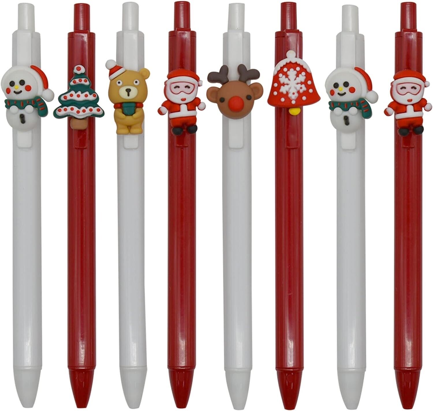 Maydahui 60 PCS Retractable Christmas Theme Gel Pens Black Ink Cartoon Xmas Tree