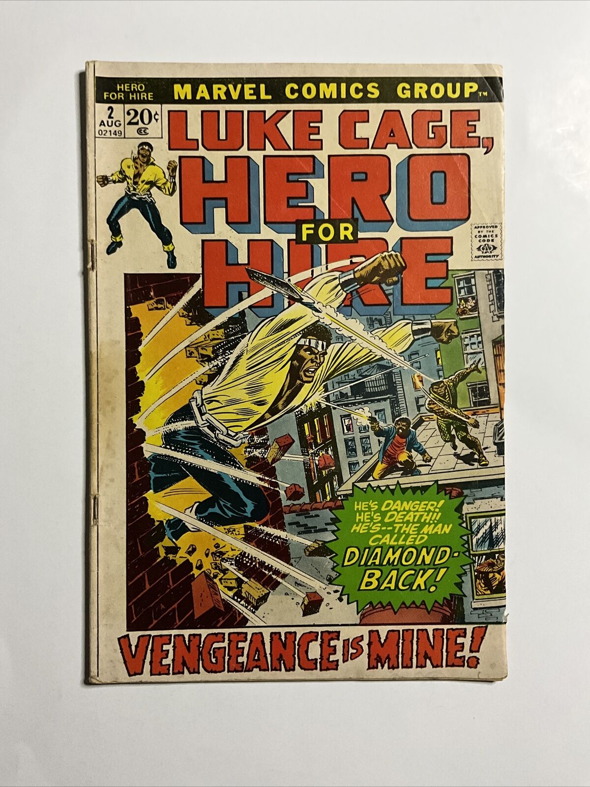 Hero For Hire #2 (1972) 5.0 VG Marvel Bronze Age Comic Book 1st Claire Temple