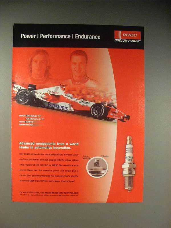 2006 Denso Plugs Ad - Jarno Trulli, Ralf Schumacher