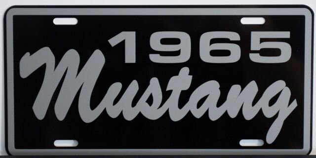 1965 65 FORD MUSTANG LICENSE PLATE 260 289 302 CONVERTIBLE FASTBACK SHELBY GT 