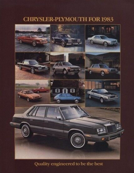 1983 Chrysler Plymouth Sales Brochure - Scamp LeBaron Imperial Gran Fury  J0314