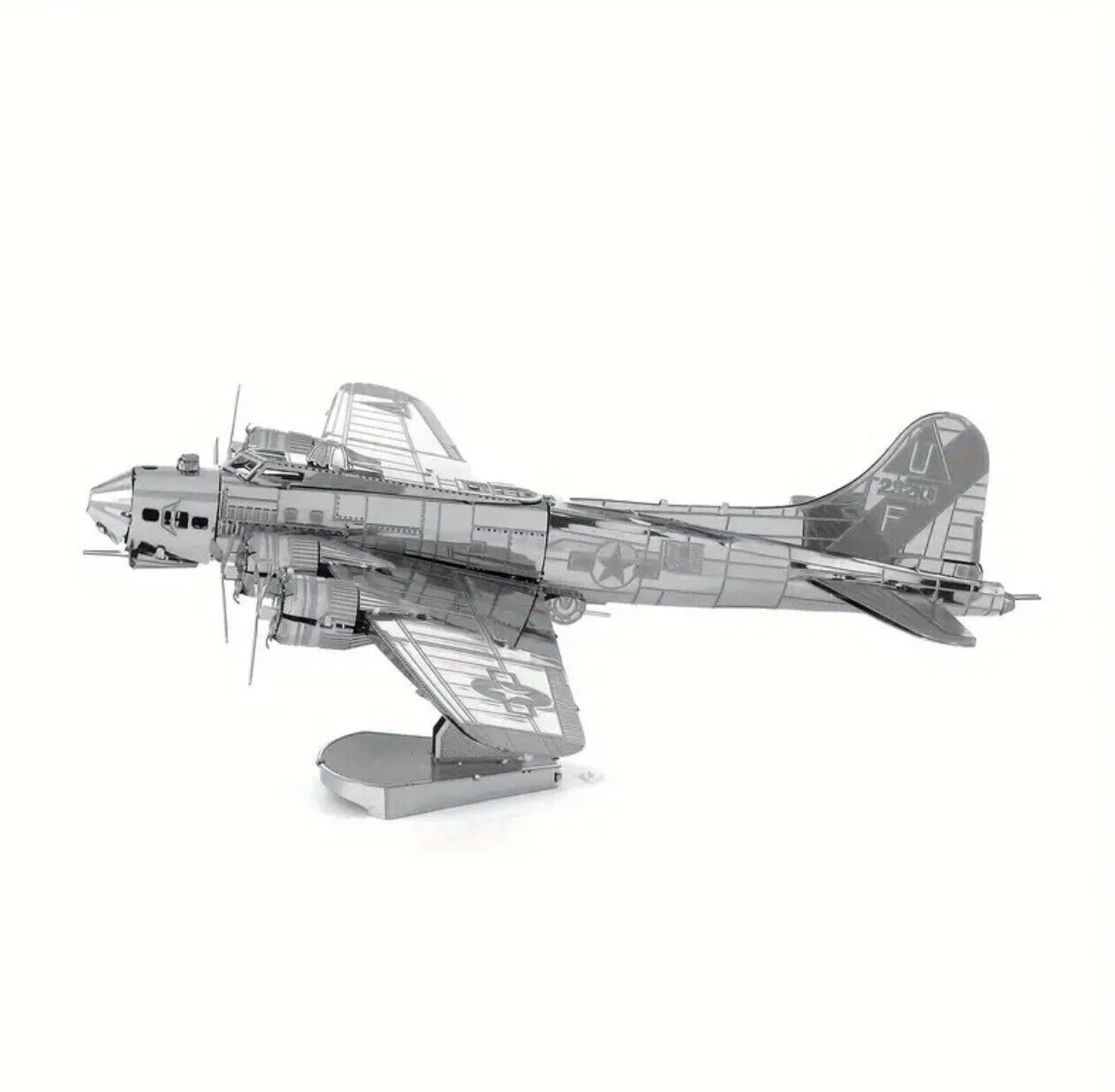 3D DIY Metal Puzzle, B17 Bomber Airplane Model