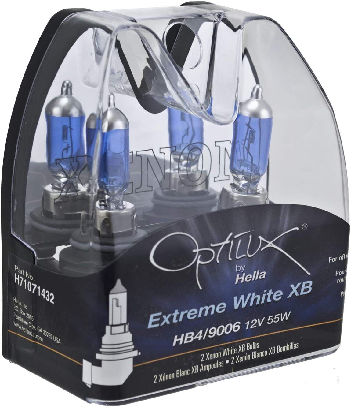 HELLA Optilux Extreme White XB bulbs - 9006/HB4