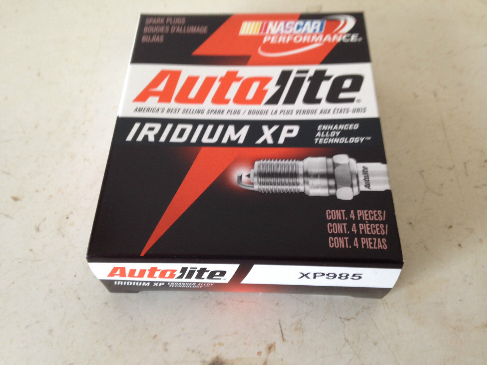 FOUR(4) Autolite Extreme Performance Iridium XP985 Spark Plug BOX SET