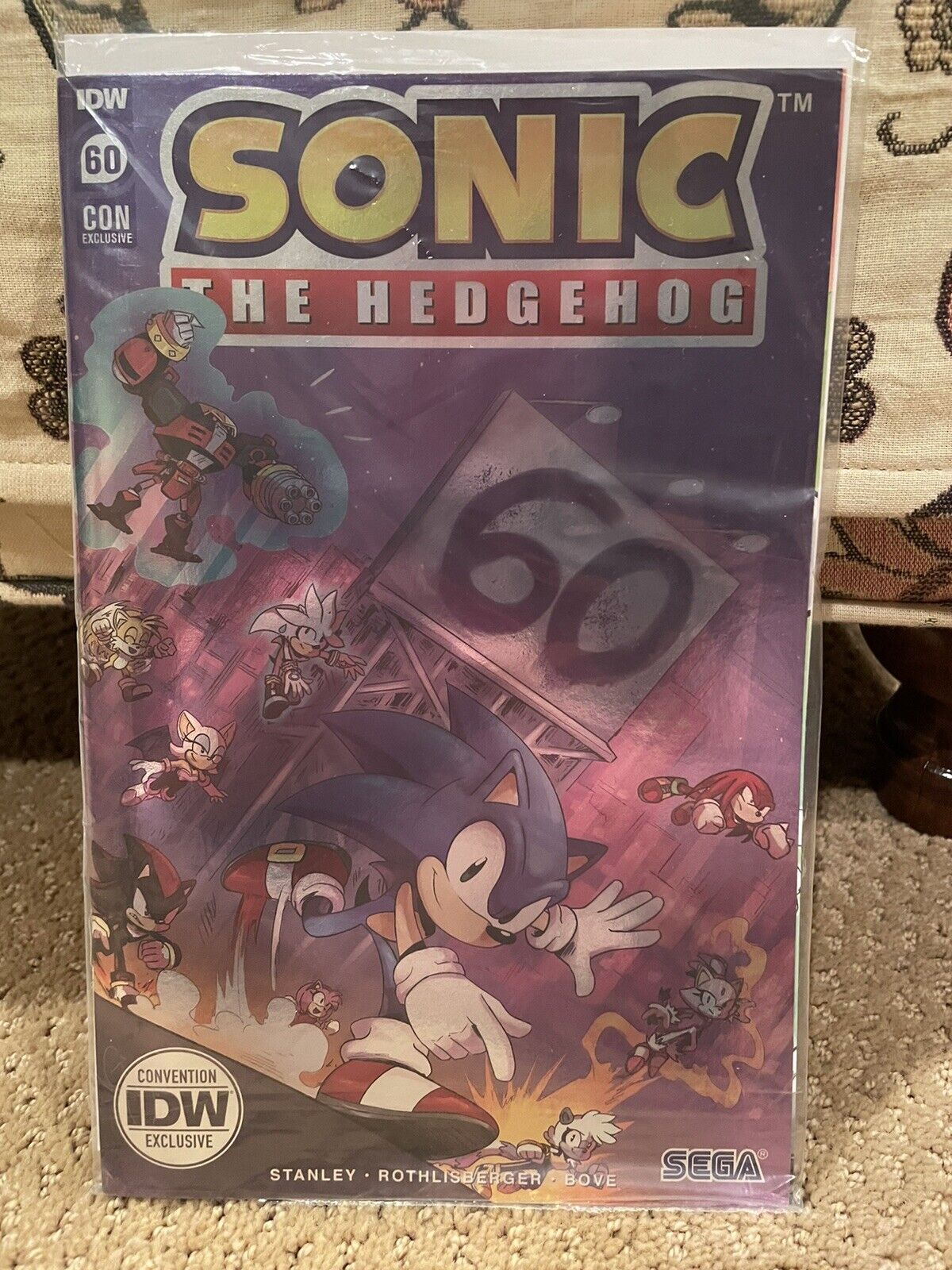 SONIC THE HEDGEHOG #60 IDW SDCC 2023 EXCLUSIVE FOIL COVER SEALED COMBO SHIPPING
