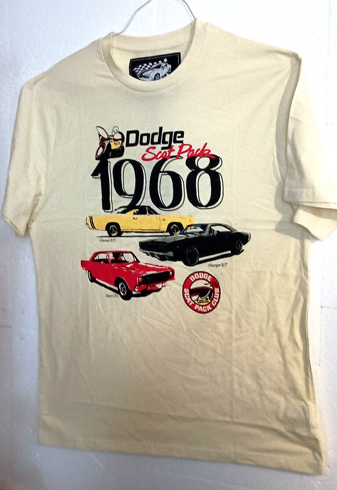 1968 Dodge Scat Pack Club Charger Coronet R/T  Dart GTS MOPAR NOS New XL T-Shirt