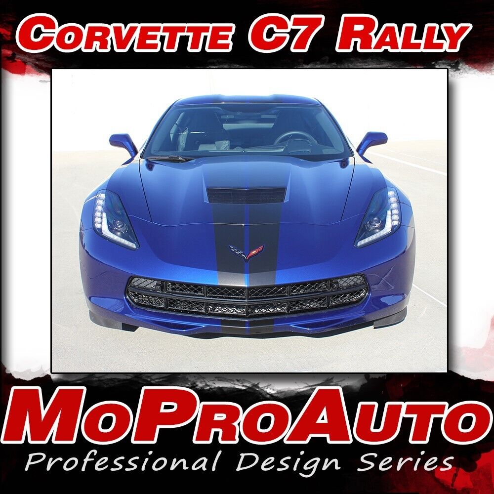 2014-2019 Chevy Corvette Racing Stripe Dual Hood C7 RALLY Vinyl Graphic Stripes
