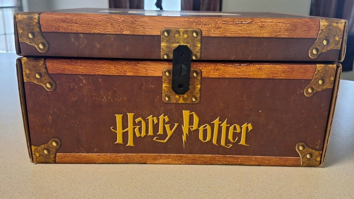 Harry Potter Hardcover Books Trunk Chest 2/7 Books Trunk Only 15x7x11in Read👇