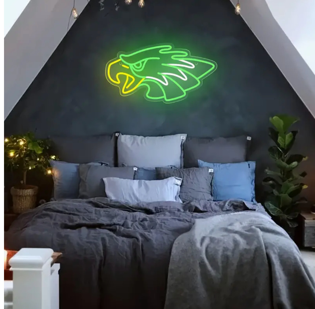 1pc Eagle LED Neon Sign Light, For Wall And Table Decor Light Up Signs USB Power