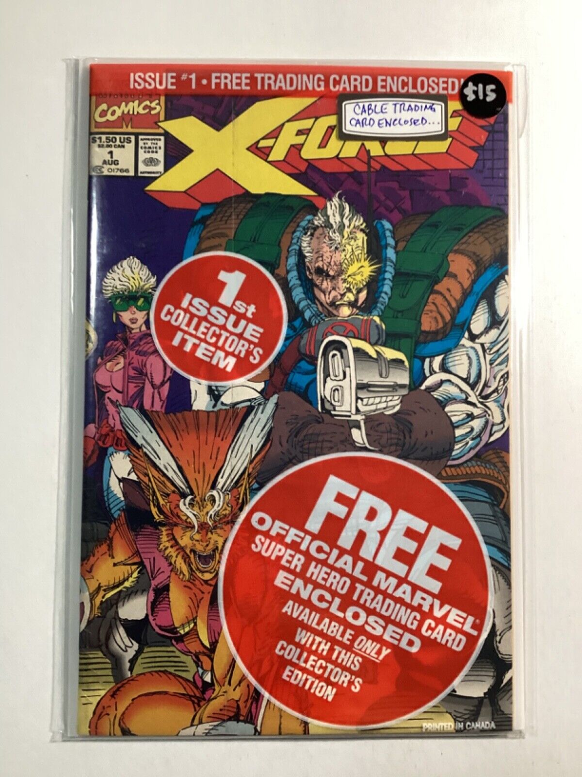 X-FORCE (1991 1st Series) #1 NM 9.4 FACTORY SEALED🥇1st APPEARANCES GALORE🥇