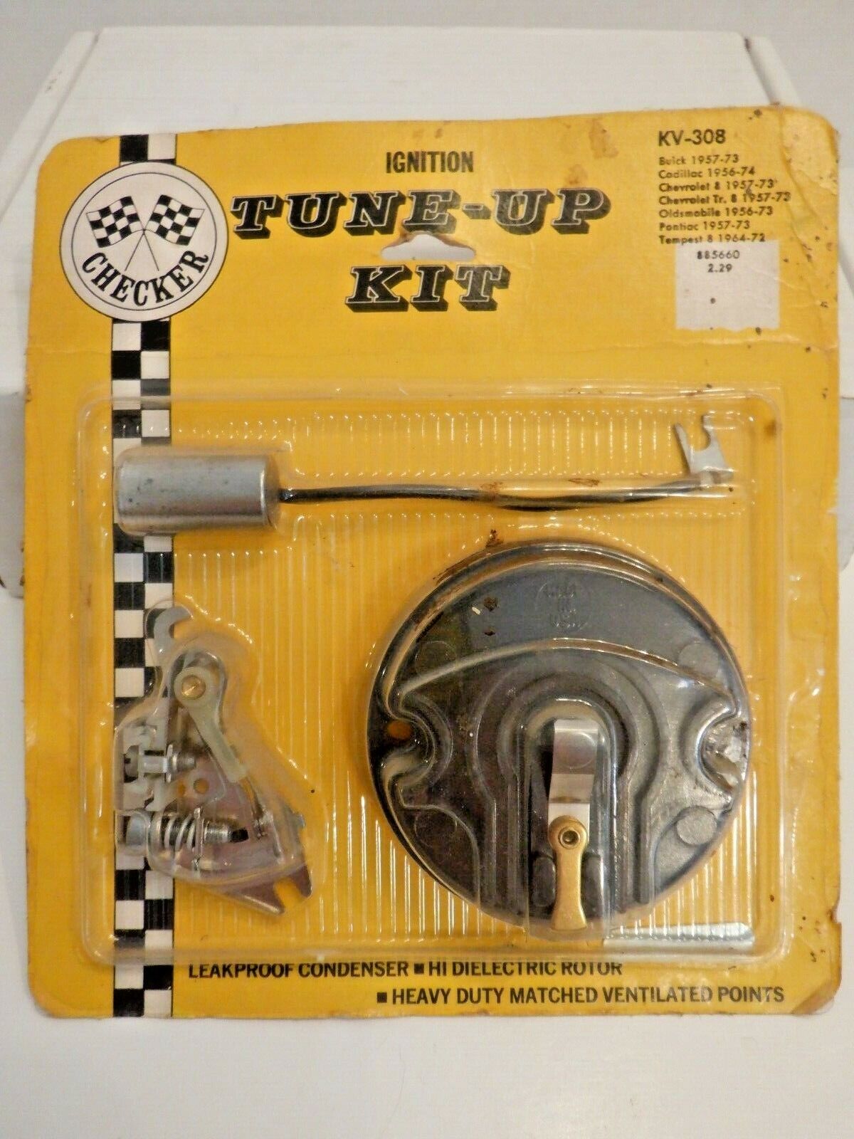 Vintage New CHECKER Ignition Tune-Up Kit KV-308, Cadillac, Buick, Chevy, Pontiac