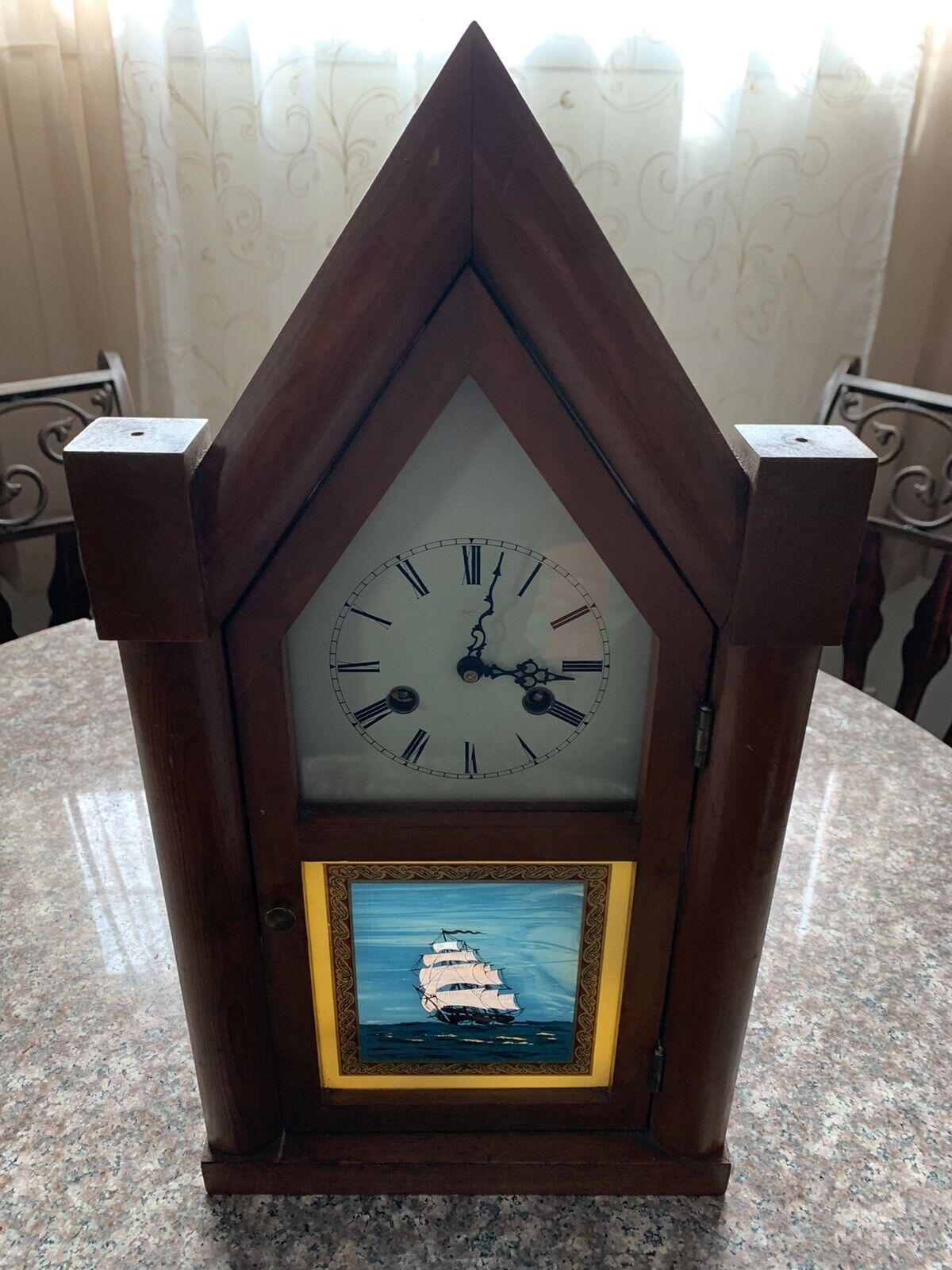 Vintage Mason & Sullivan Mantel Mantle Steeple Clock untested but does chime