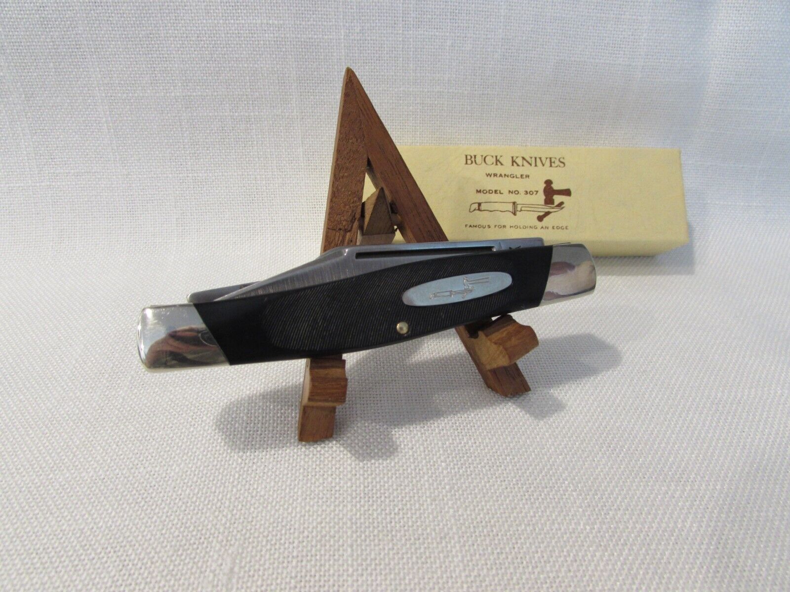 Buck USA Wrangler 3 Blade 307 1972-1986 Stockman Folding Pocketknife PreDateCode