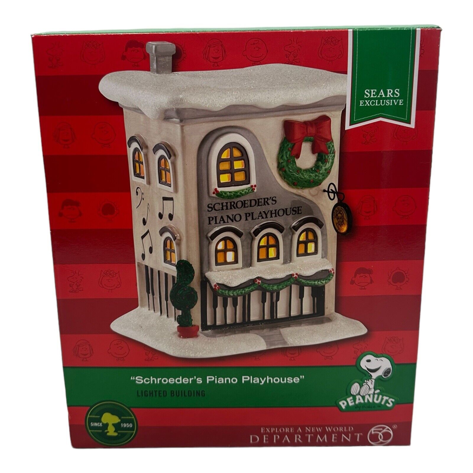 Dept Department 56 Peanuts Schroeders Piano Playhouse Lighted NIB 5\
