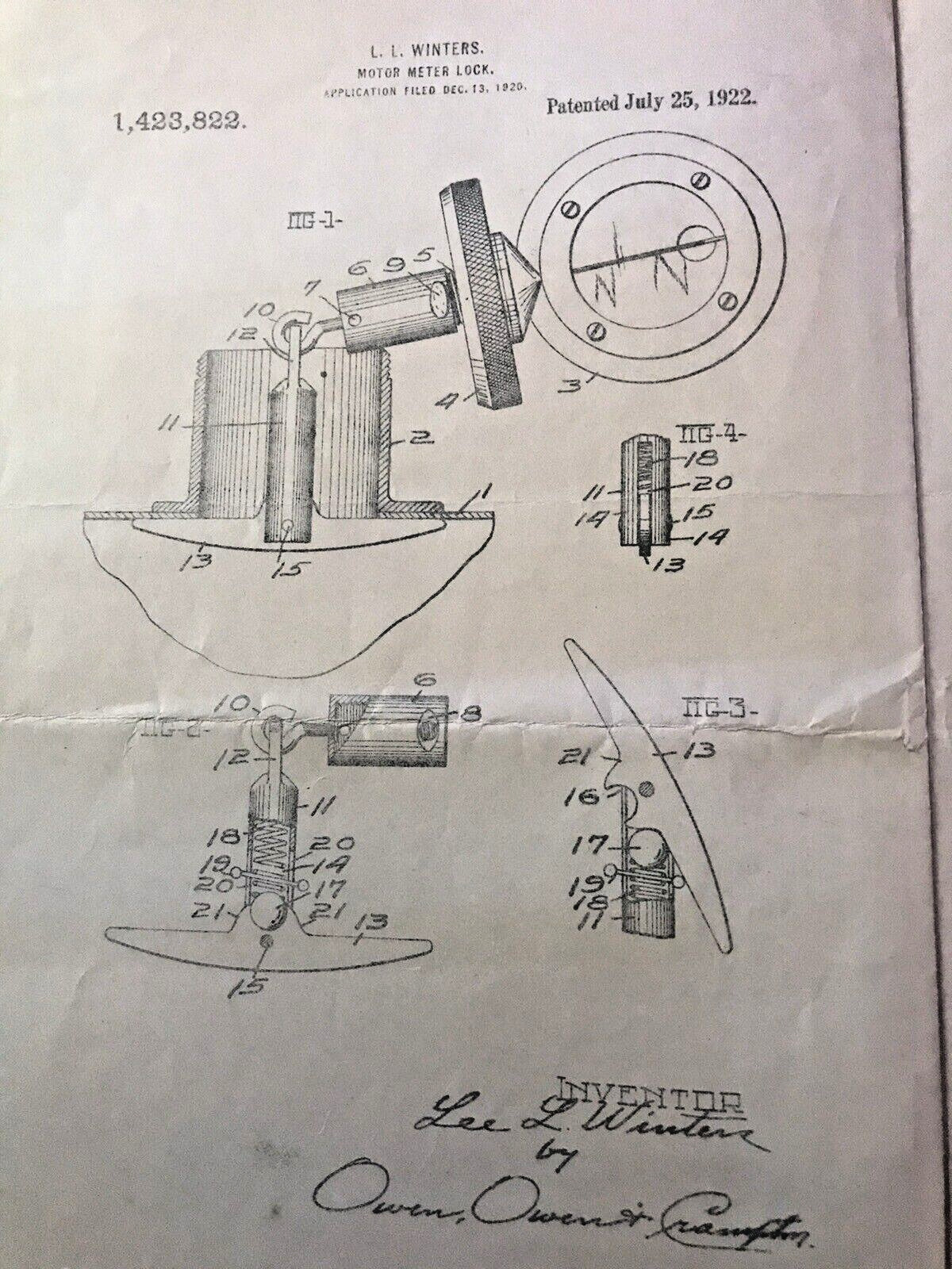 Patents Original Stant Radiator Cap Automotive Car Historical Drawings