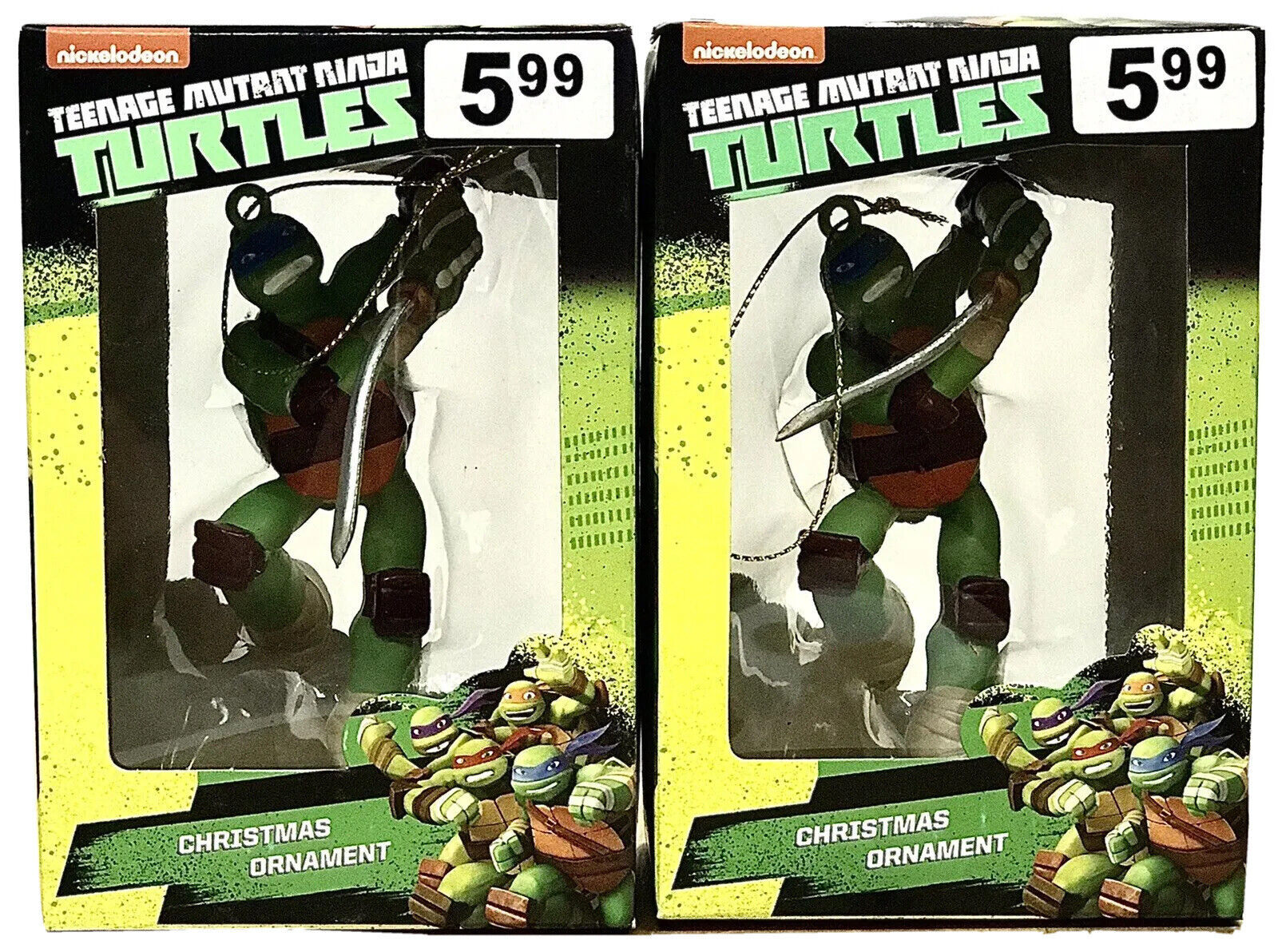Teenage Mutant Ninja Turtles Kurt S. Adler Christmas Tree Ornament Set (2)