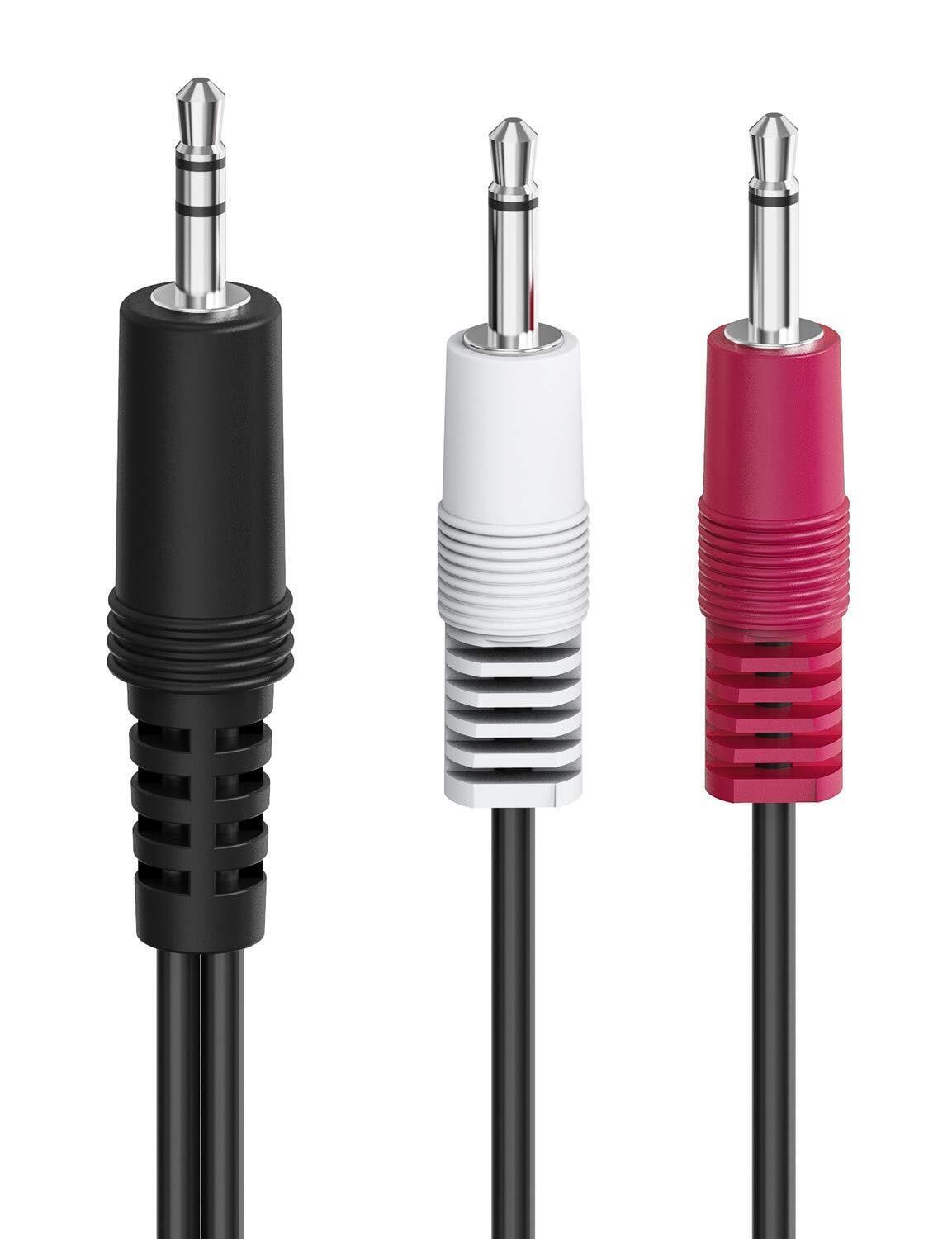 Wuernine Stereo Monaural Conversion Cable 1M 3.5Mm Mini Plug - 3.5Mm WU-JP-1160