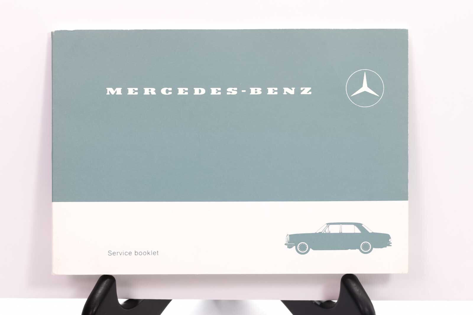 Mercedes Benz Service Booklet USA Special Edition 100k Miles & Up 1965 & Earlier