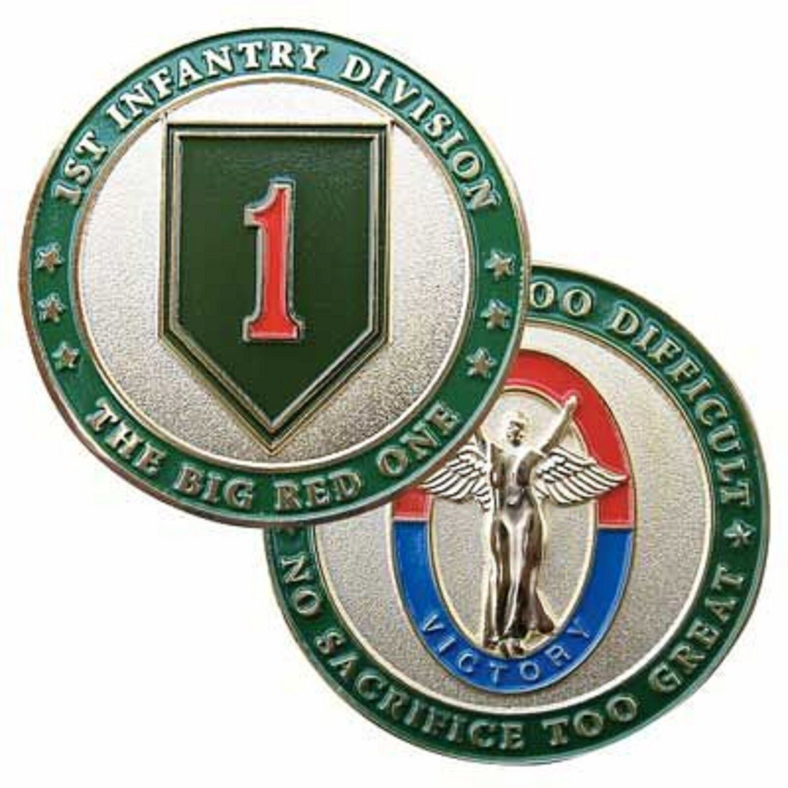 ARMY 1ST INFANTRY DIVISION BIG RED ONE MILITARY 1.75\