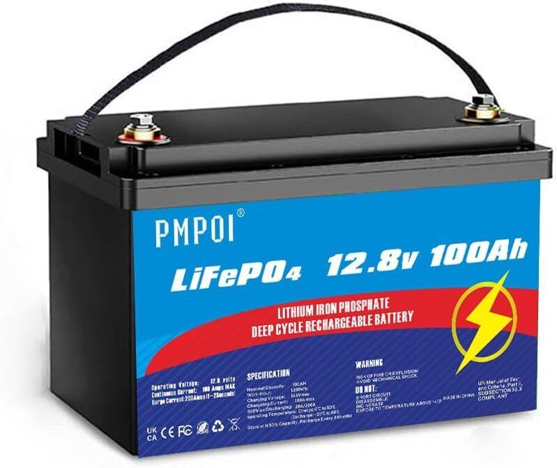 Lithium Iron Phosphate Battery 12V 100Ah LiFePO4 Battery,Built-in BMS