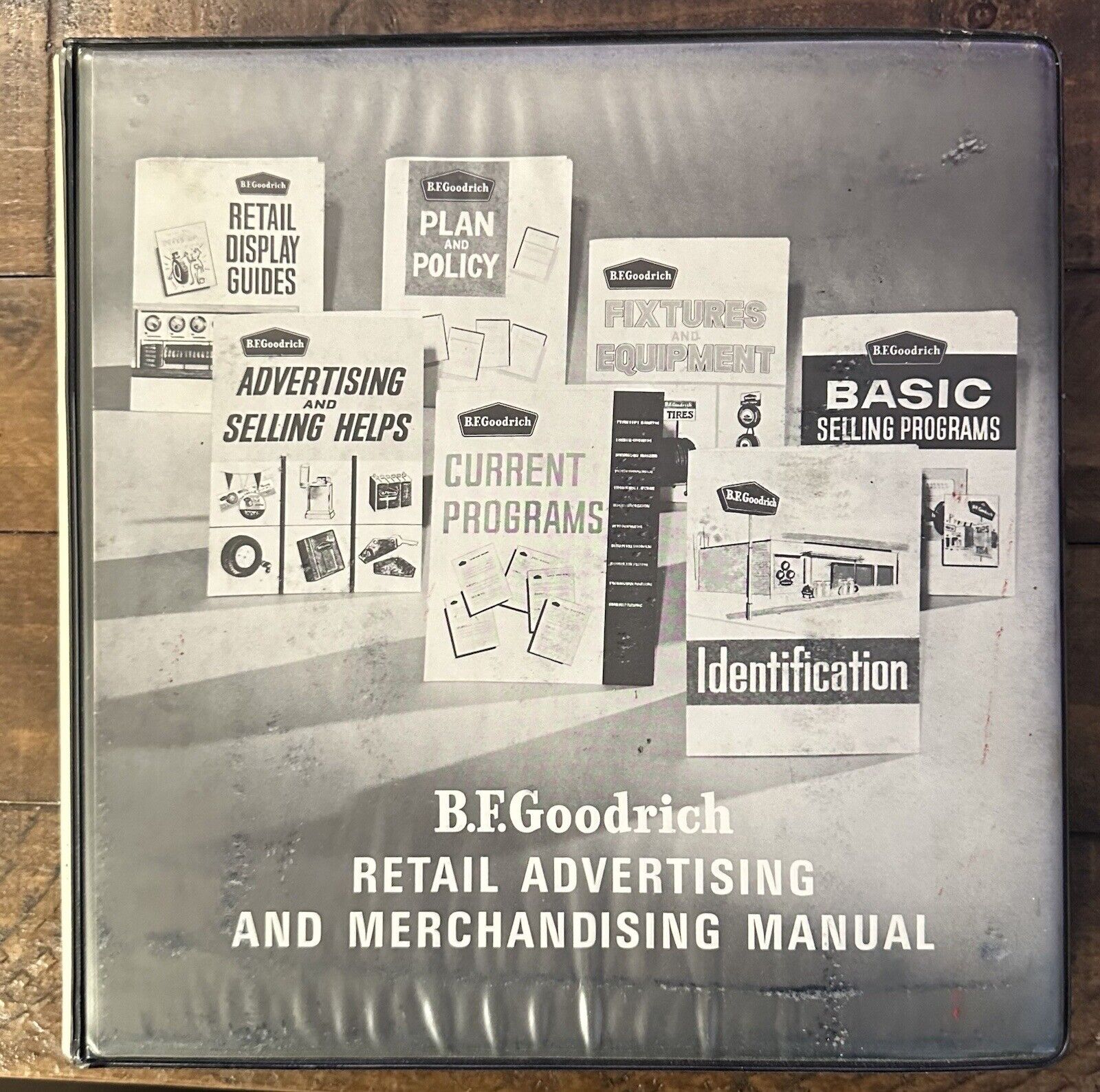 Vintage 1963 BF Goodrich Tire Retail Advertising & Merchandising Manual Binder