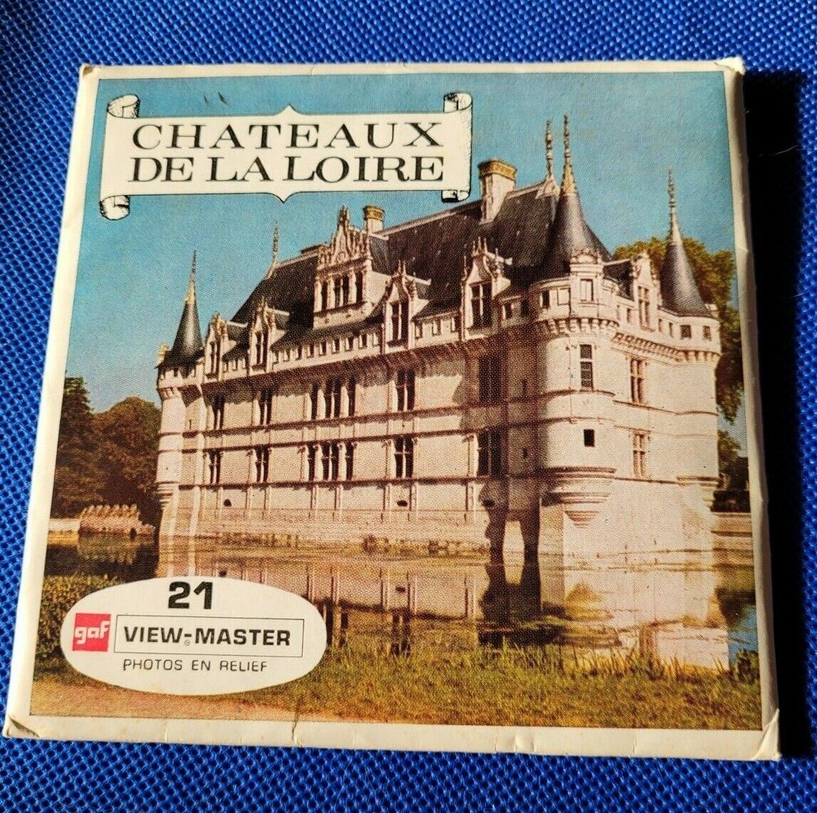 Gaf vintage C170 F Chateaux de la Loire France French view-master Reels Packet