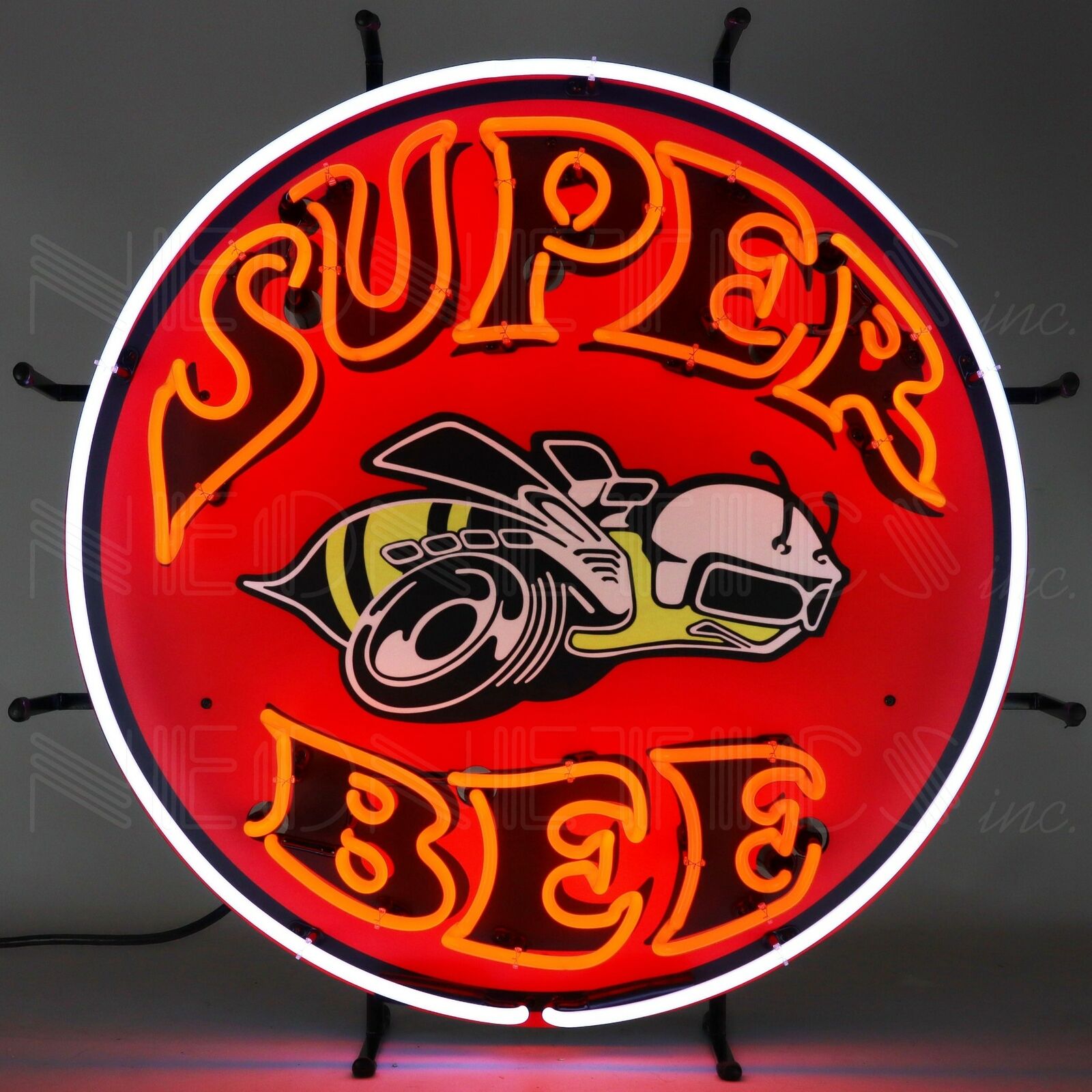 Dodge Super Bee Neon Sign 24 Inches Diameter Neon Light 5SUPER