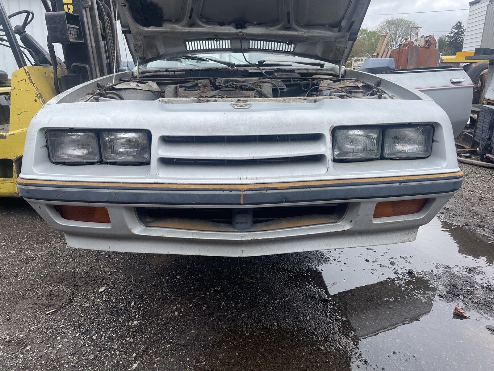 1984 Quad Headlight Dodge Rampage Front Nose Facia