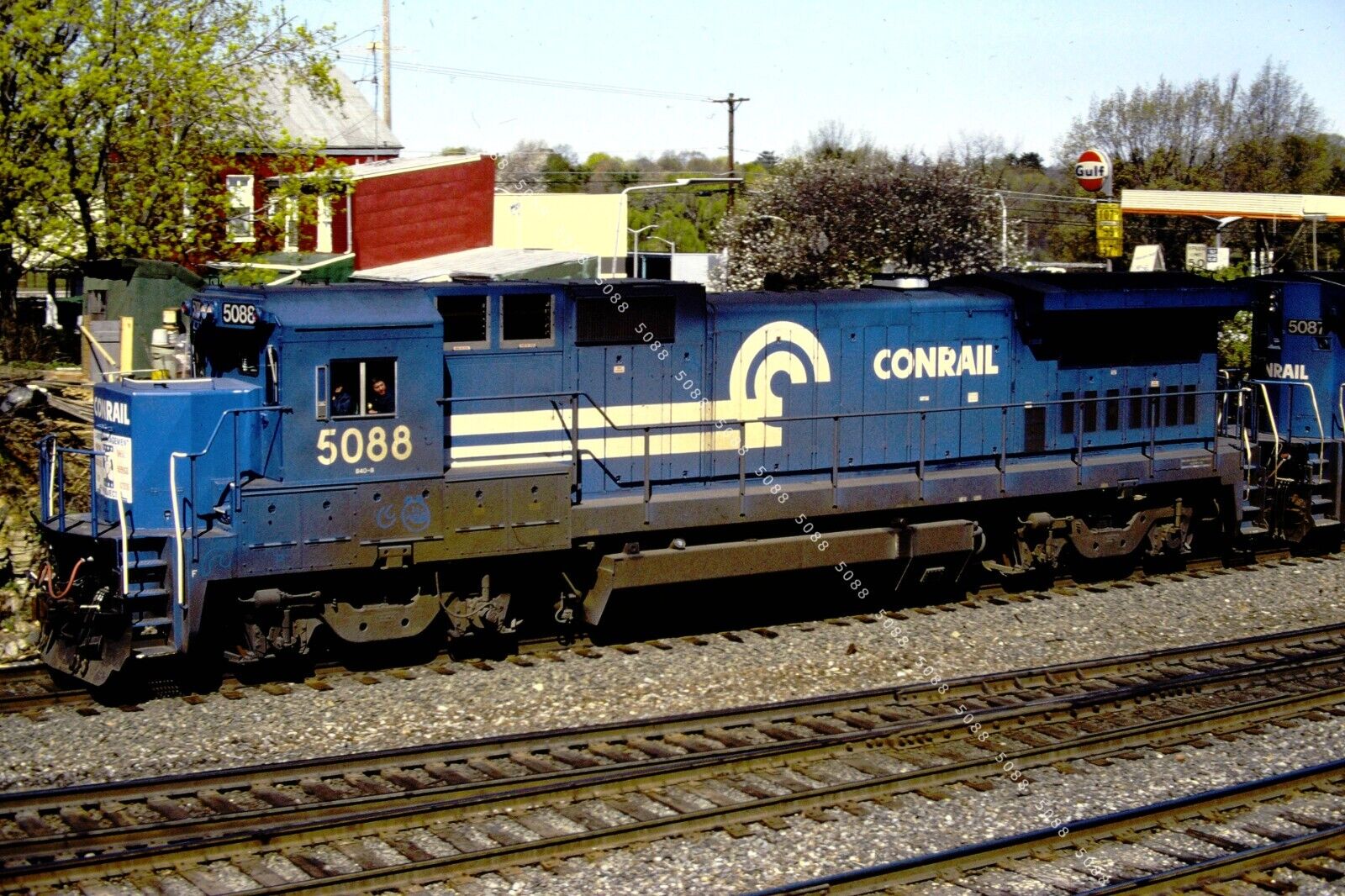 CONRAIL (CR)  B40-8 5088 〰️ Original   slide _ Beltline jct.