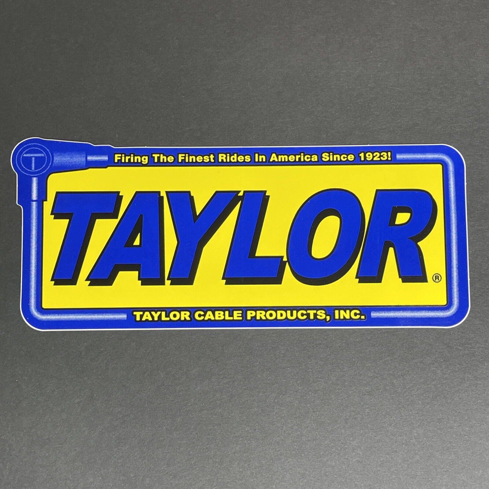 Vintage Taylor Cable Products Sticker Truck Car Window Dirt Bike Bicycle Decal