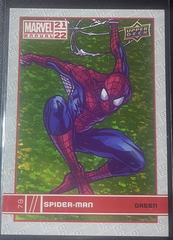 2021-22 Upper Deck Marvel Annual Green Spider-Man #79 0u2j