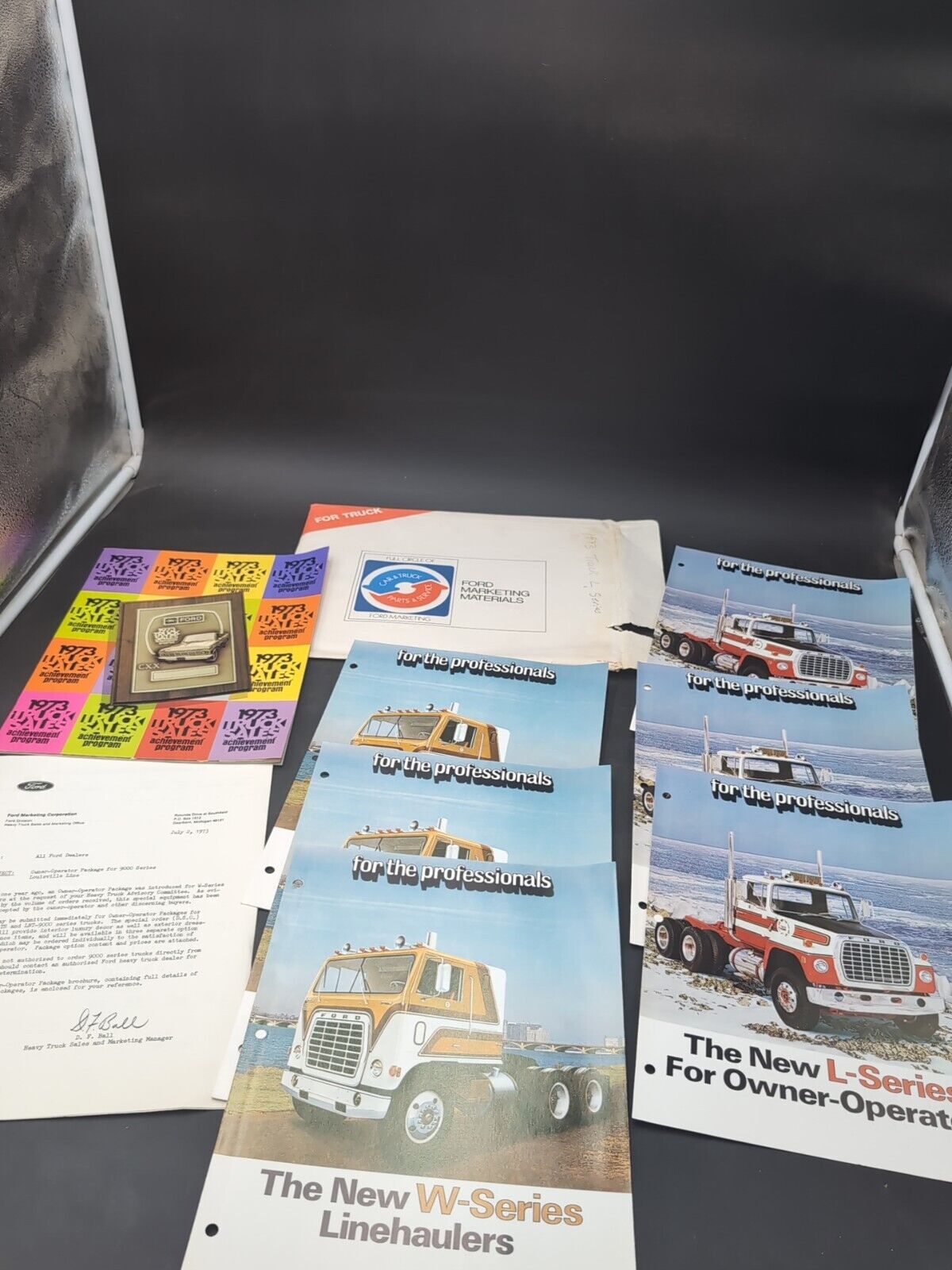 1973 Ford Truck Marketing Materials Sales Brochures Letter Dealership Program 