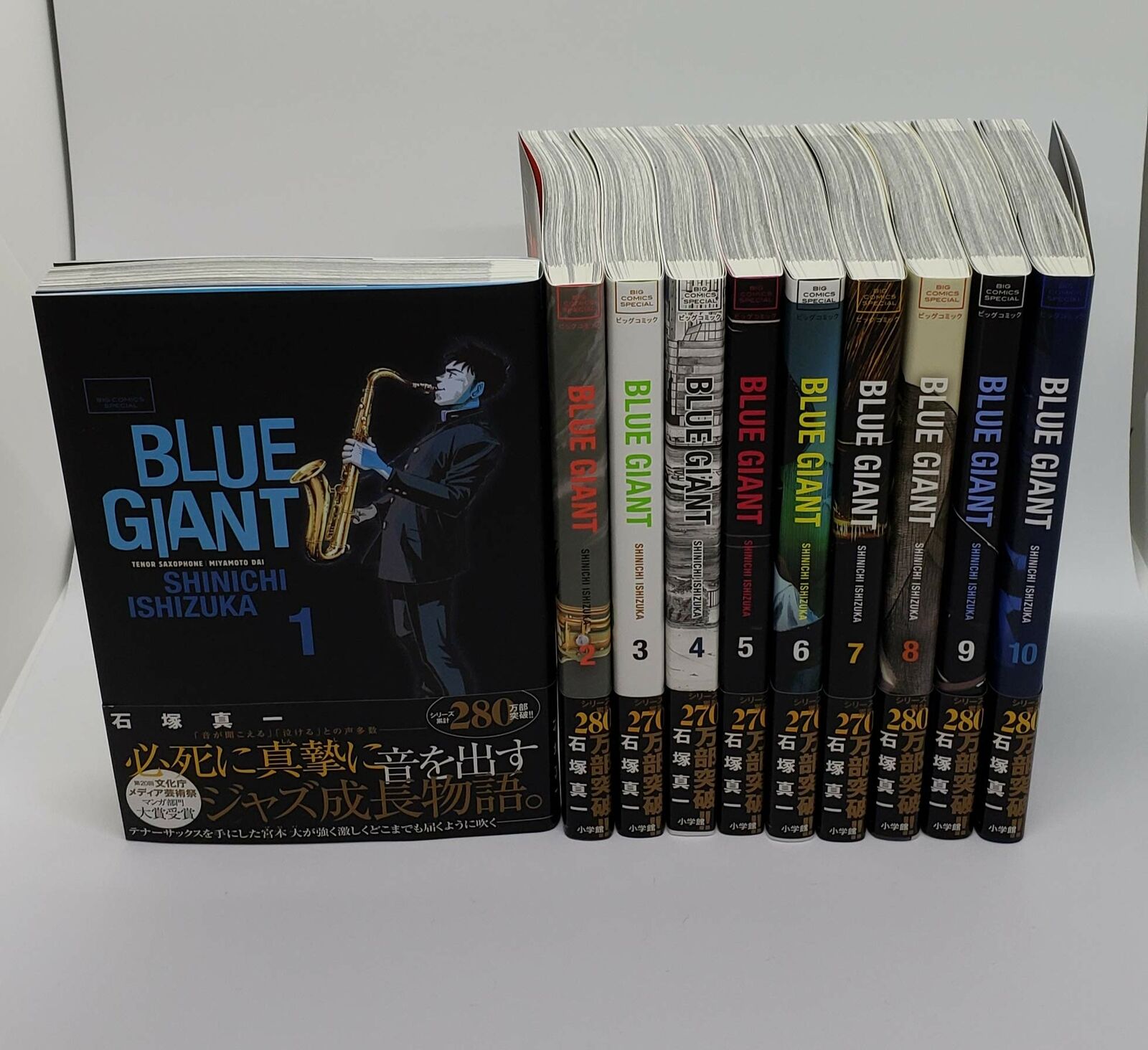 Manga BLUE GIANT VOL.1-10 Comics Complete Set