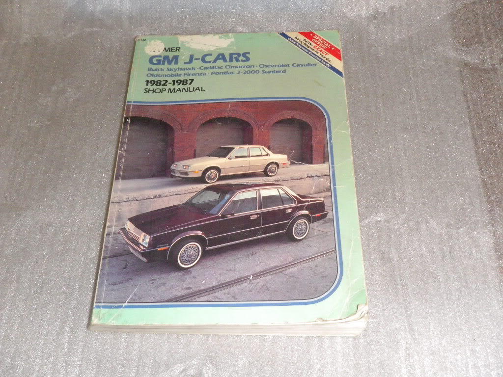 GM J-Cars 1982 1983 1984 1985 1986 1987 Shop Manual Buick Cadillac Chevrolet