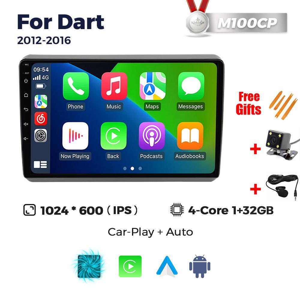 For Dodge Dart 12-16 Android Auto Wireless Carplay Car Stereo Radio Headunit GPS