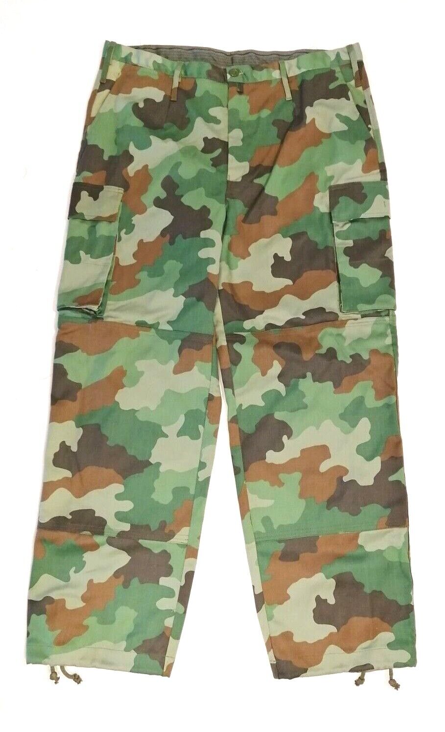 Genuine Serbian Military Pants M93 Forest Camouflage Combat Trousers size 11 XXL