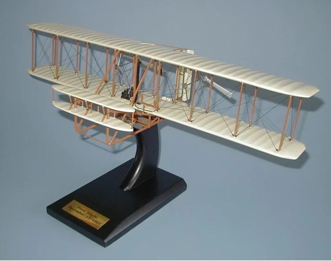 Orville Wilbur Wright Flyer Kitty Hawk Desk Top Display Model 1/24 SC Airplane