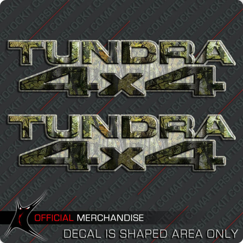 4X4 Camouflage Tundra Mossy Hunting Deer Decal Set for Toyota Truck USA Archery