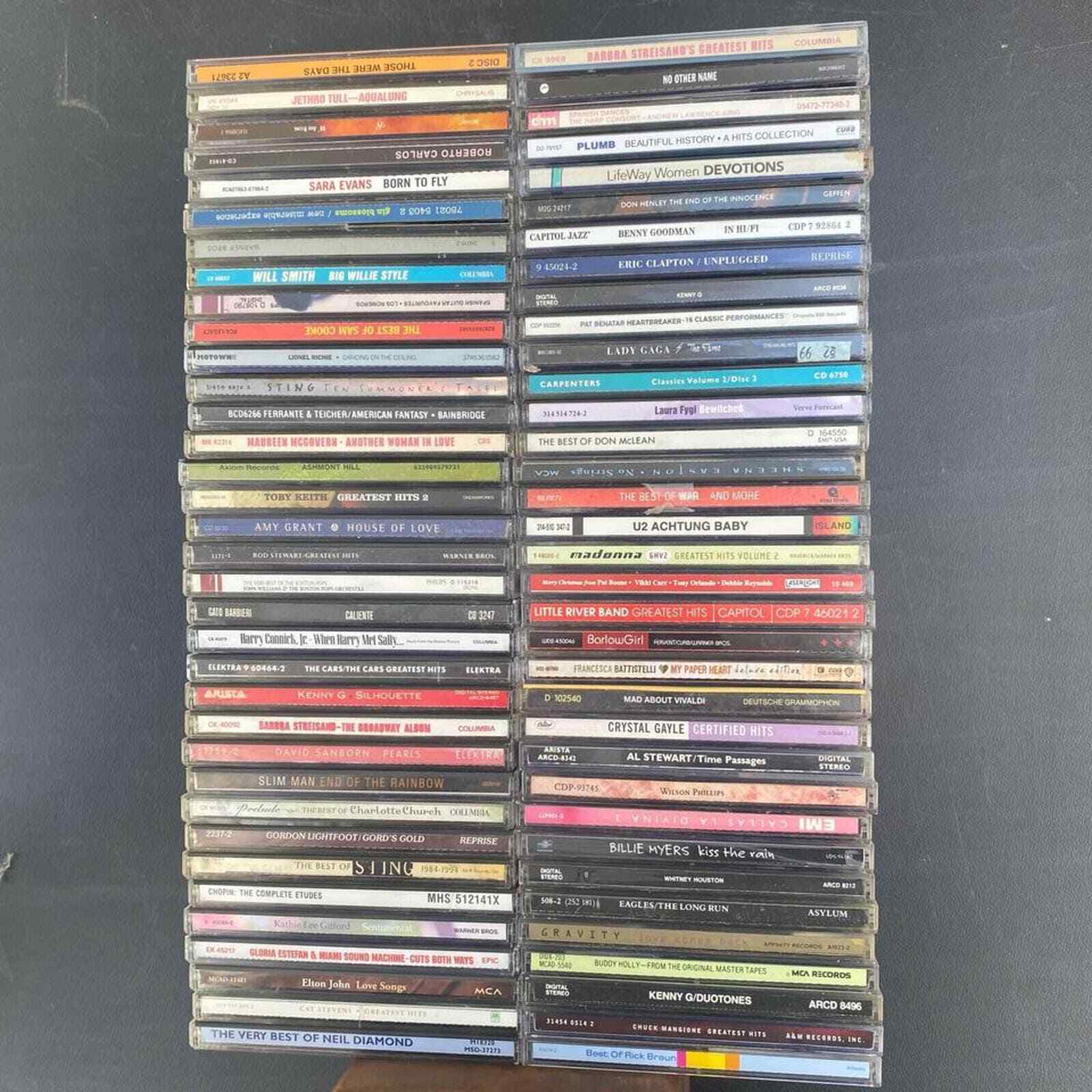 Lot of 70 mixed music type CDs. Resale opportunity 