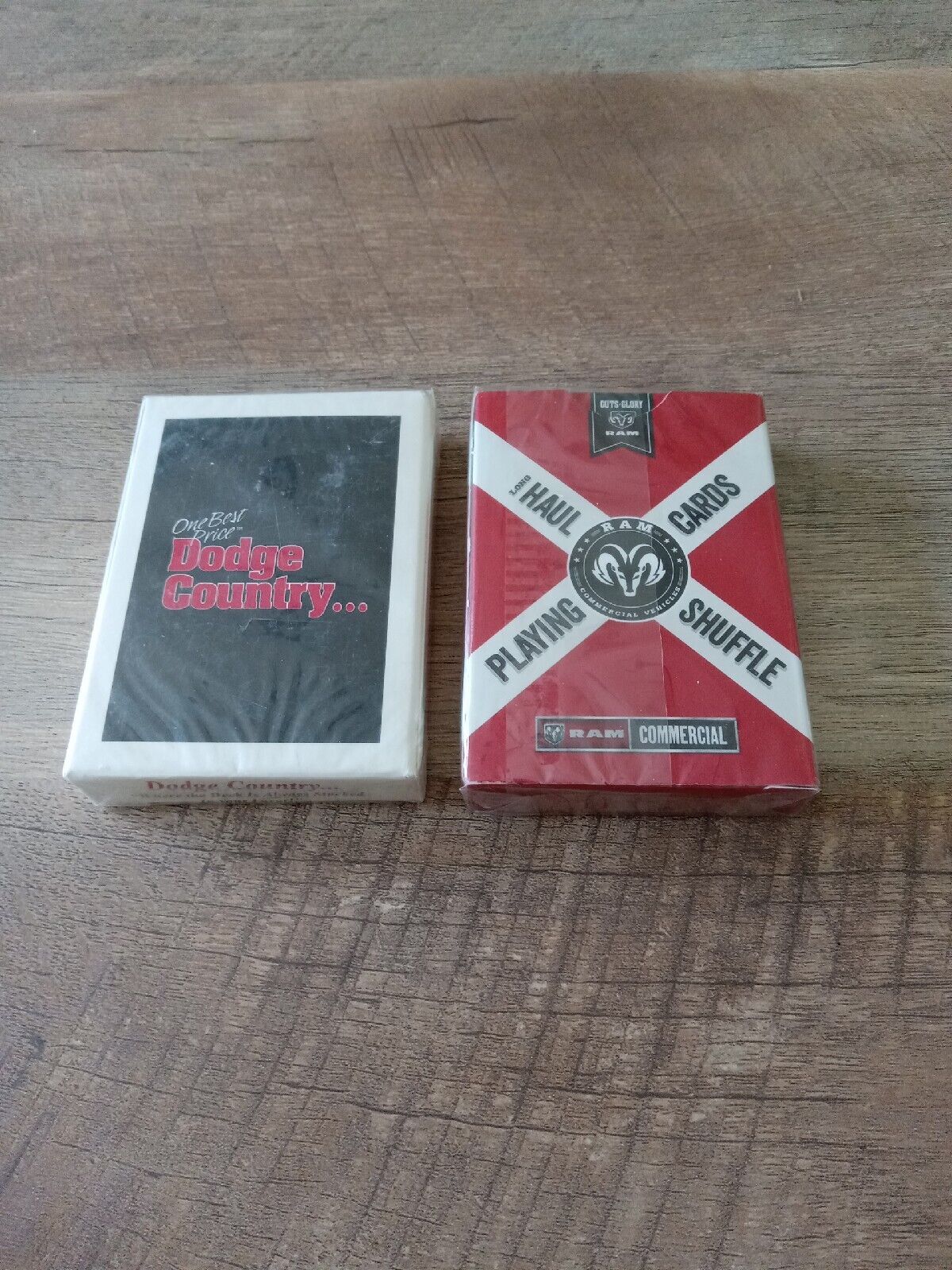 (2) Dodge Ram& Dodge Country Playing Cards NIB Launch Grab Life By the Horns#421