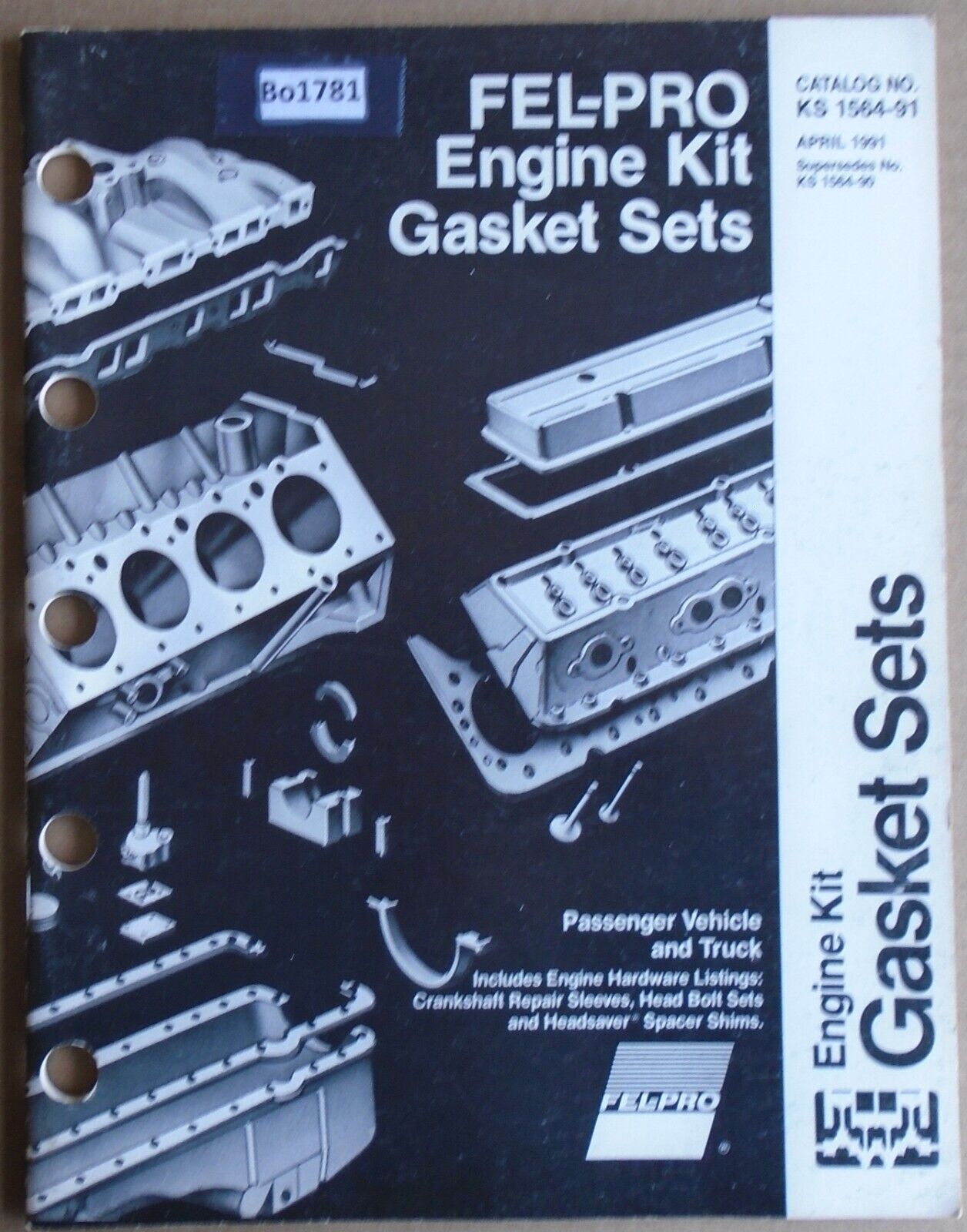 1991 Fel-Pro Engine Kit Gasket Sets Catalog No. KS 1564-91
