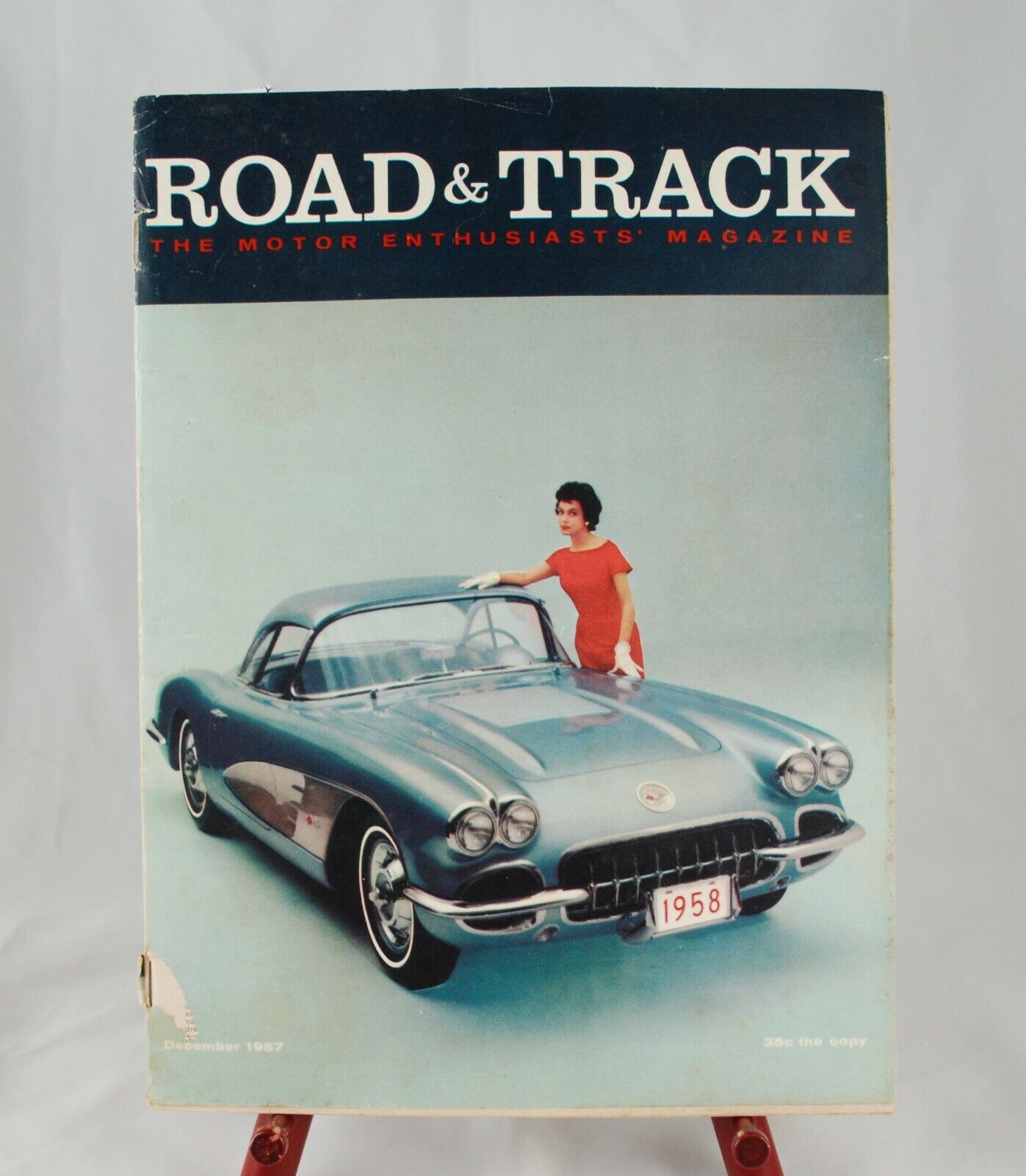 Road & Track Magazine December 1957 '58 Corvette Cover PRICE CUT